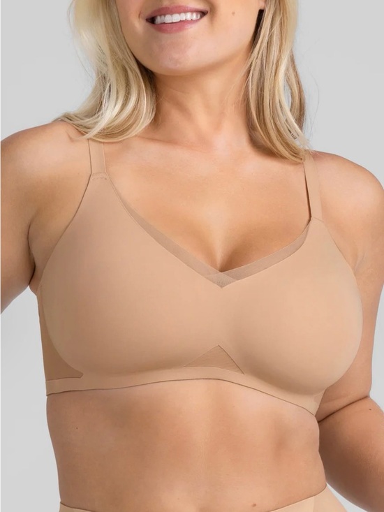 Honeylove Other - Honeylove CrossOver Bra Original Sand Nude Wireless Bra Size M